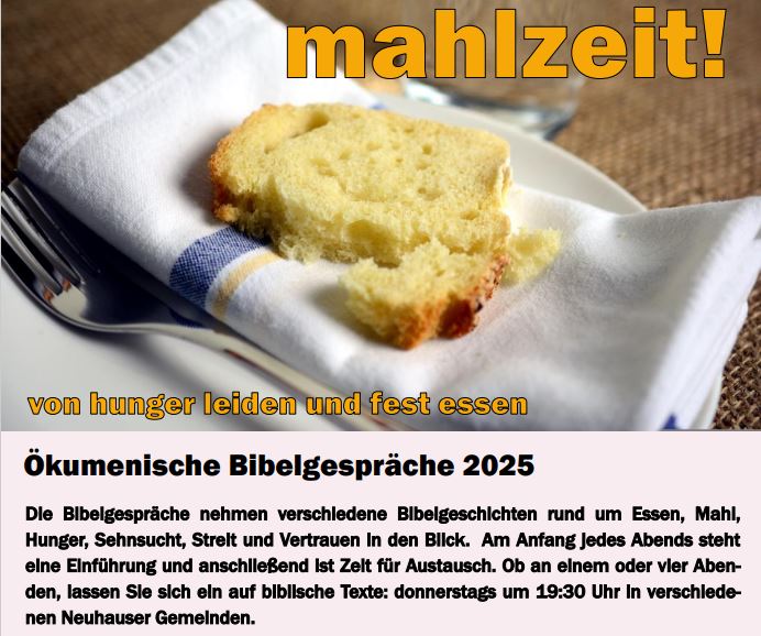 Termine und Orte der ökum. Bibelgespräche